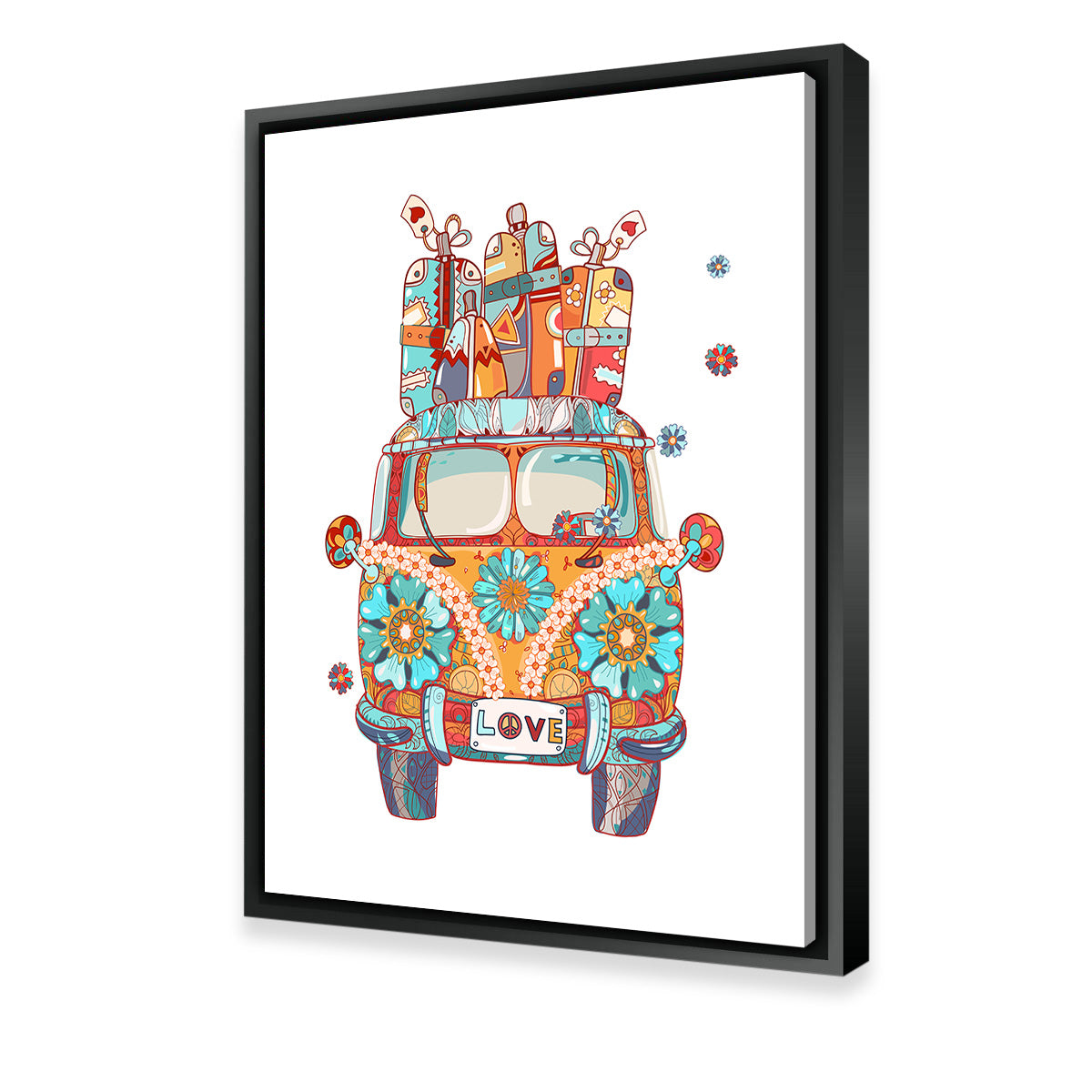The Enchanting Love Bus Wall Art - Ideal Decor for Your Space