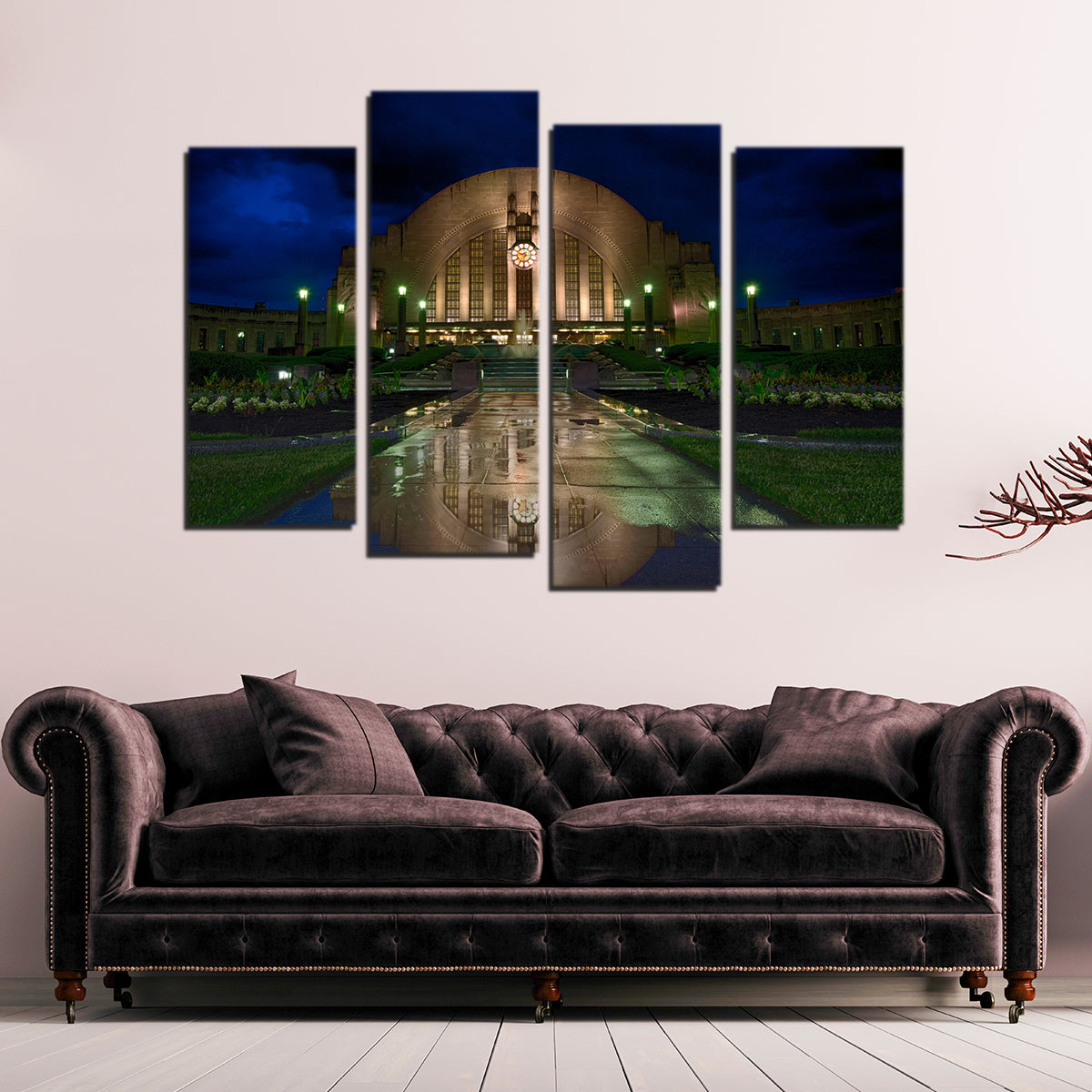 Stunning Cincinnati Union Terminal Reflection Wall Art for Home Decor
