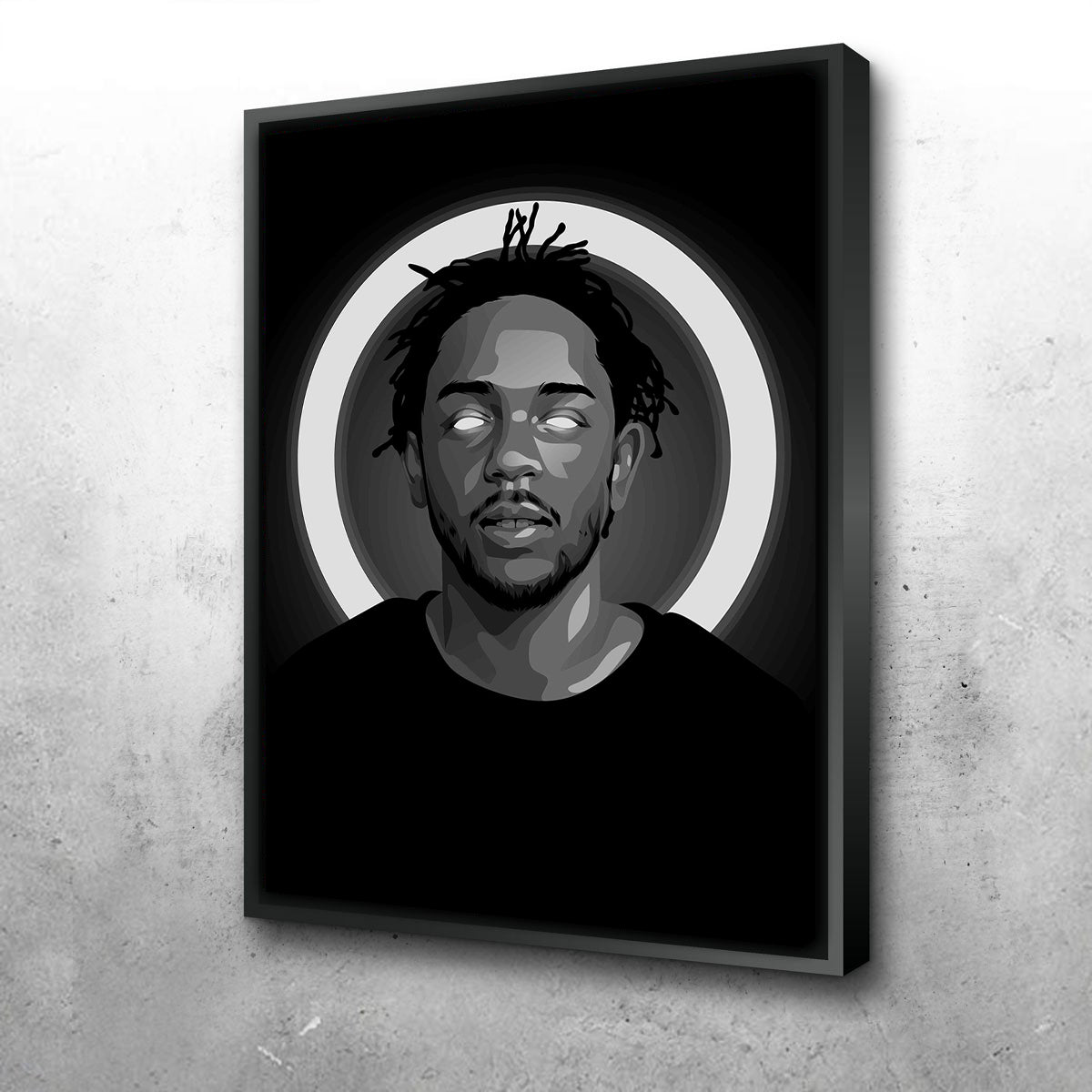 Stunning Grayscale Kendrick Lamar Wall Art for Modern Decor