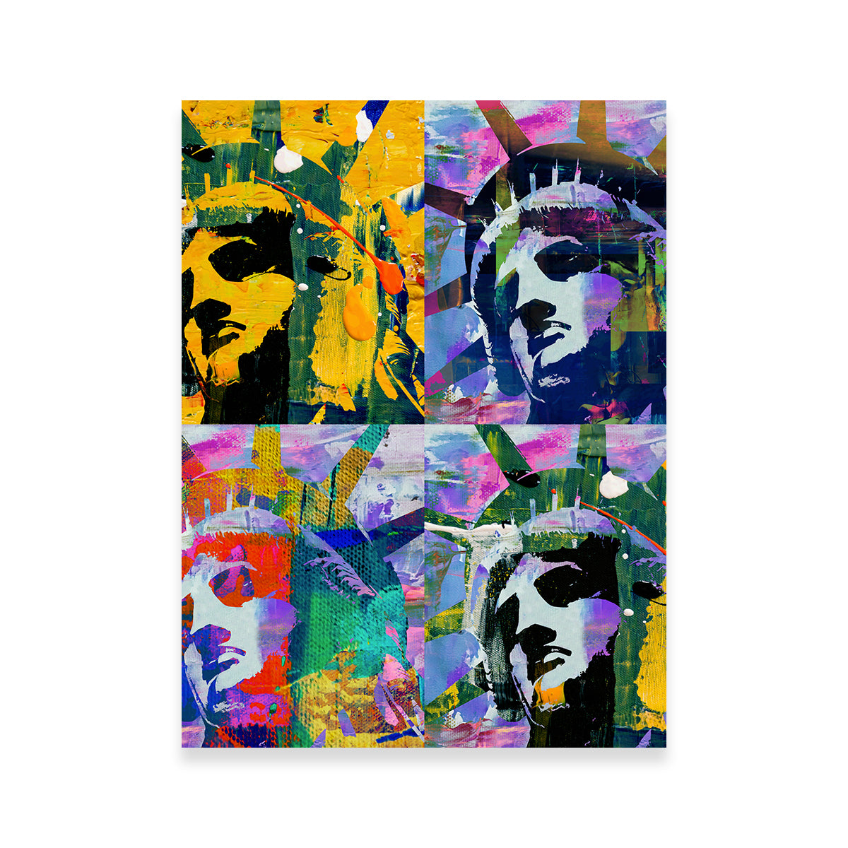 Stunning Liberty Quadrant Wall Art by Stephen Chambers
