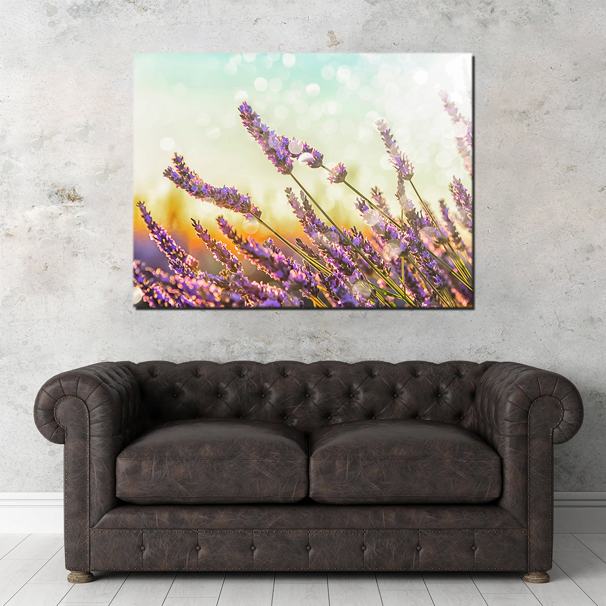 Gorgeous Sparkling Lavender Wall Art by Manjik Pictures