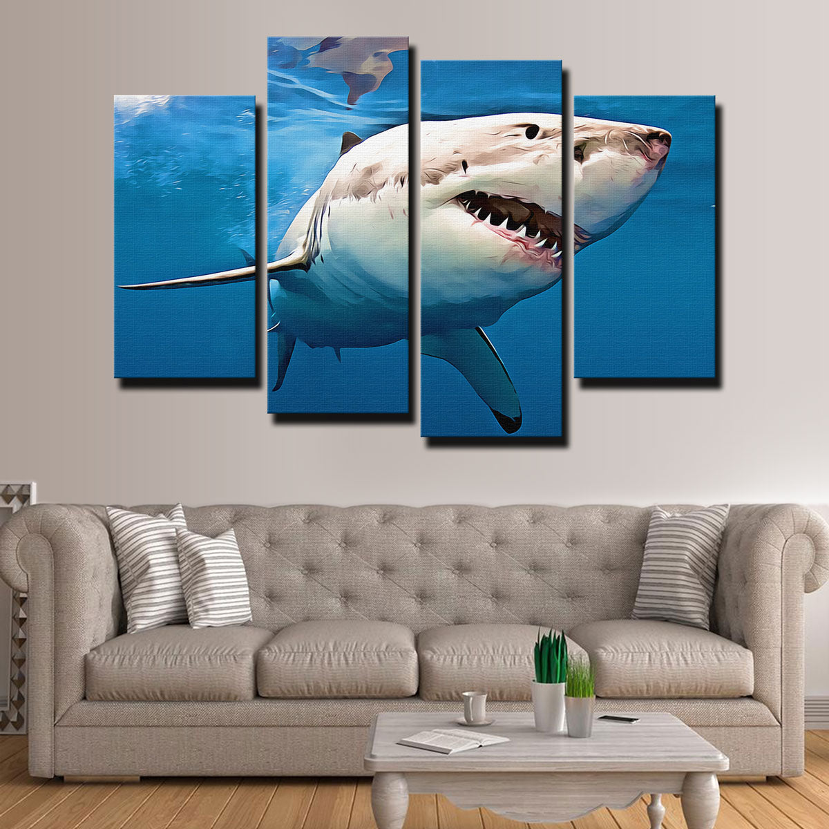 Stunning Great White Shark Wall Art for Your Home Decor
