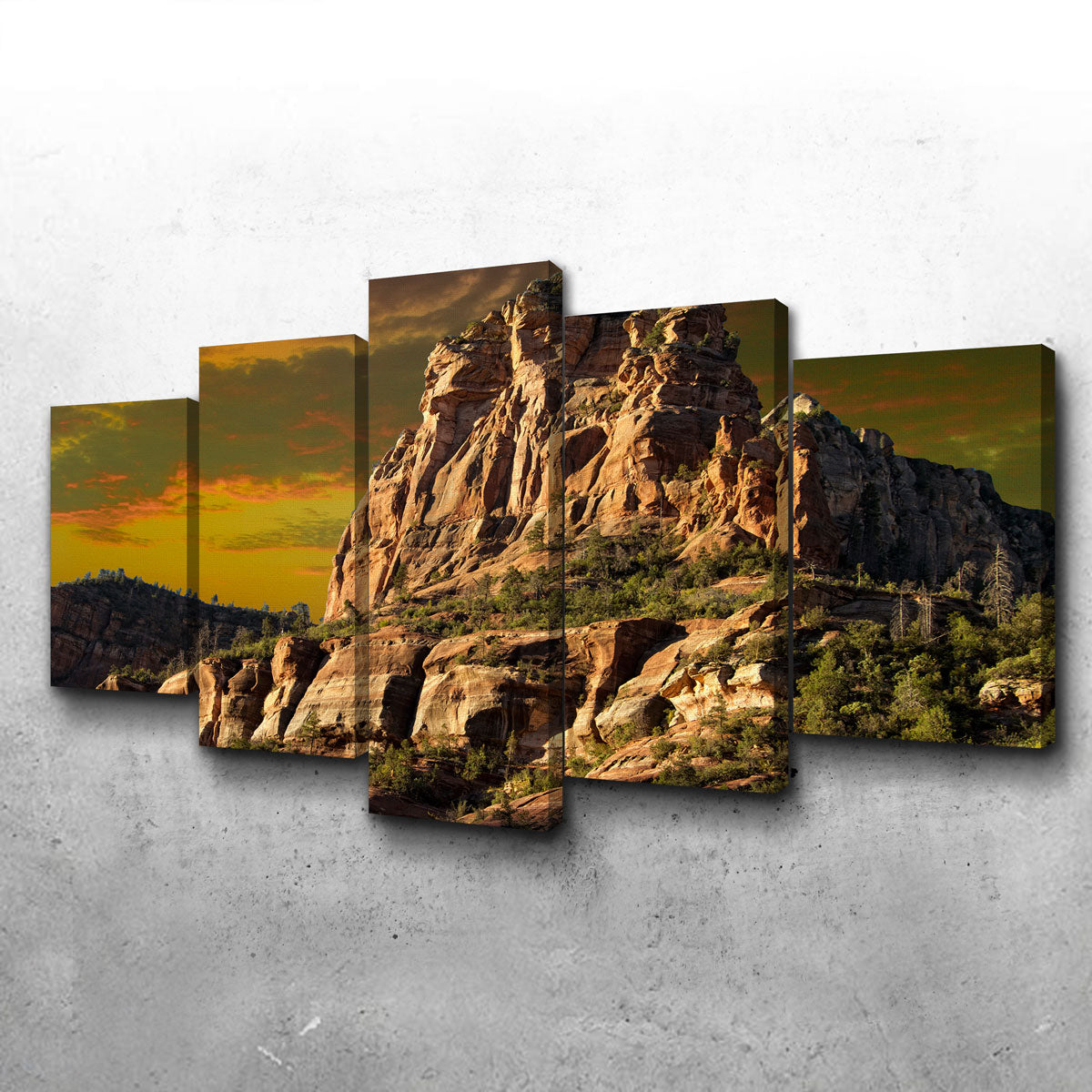 Stunning Red Rock Mountain in Sedona Wall Art for Your Home Decor