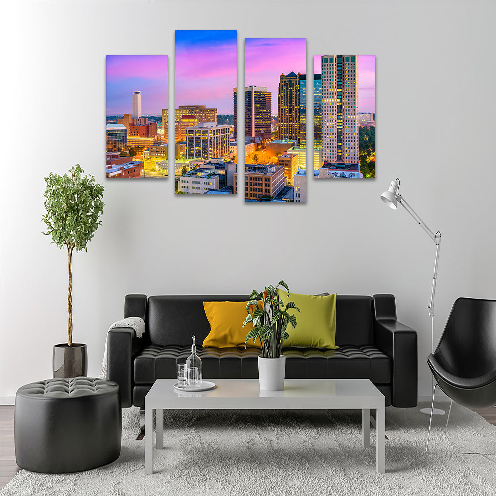 Stunning Birmingham Skyline Wall Art for Home Decor