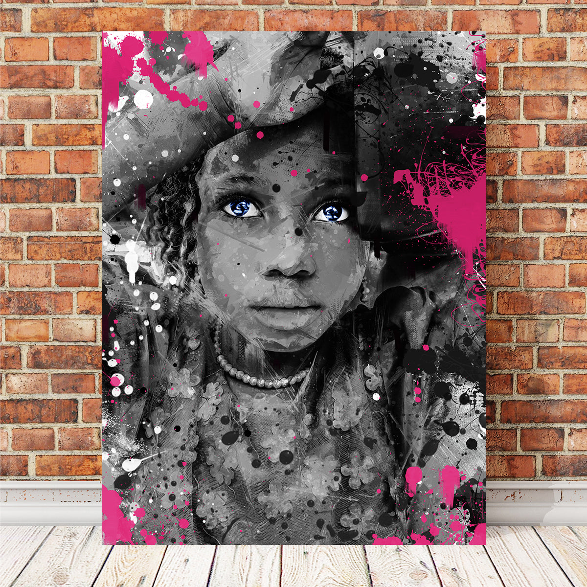 Innocent Wall Art by Manuel Luces - Sustainable Pine Wood Framed Canvas