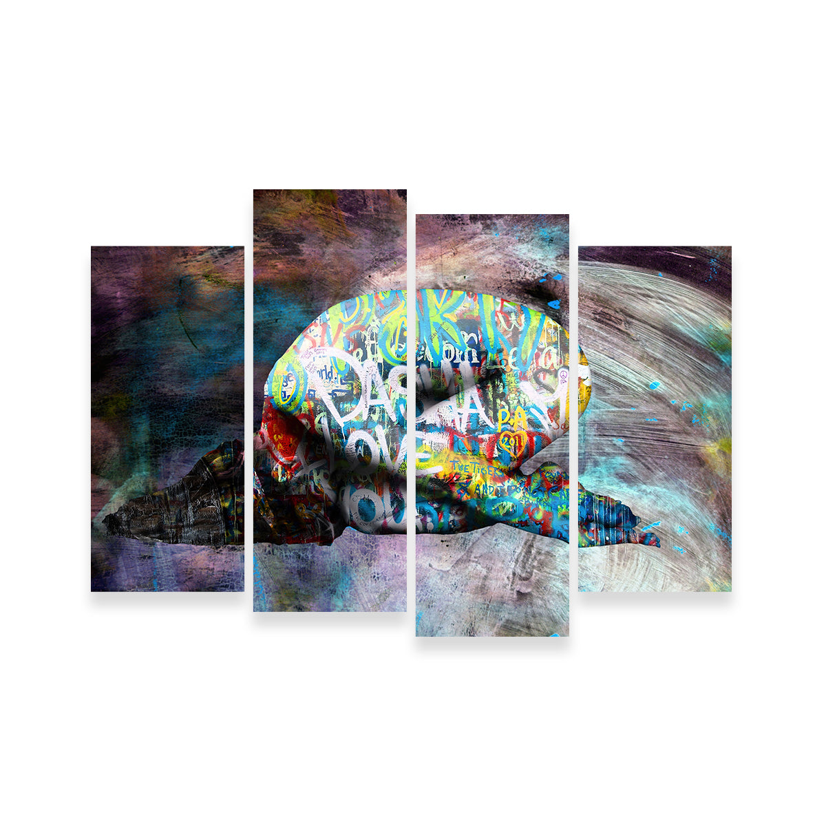 Dasha Love You Wall Art by Stephen Chambers - Museum Quality Canvas Print