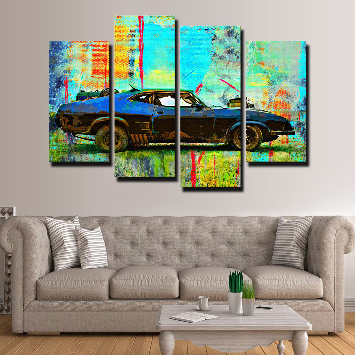 Unique Abstract Interceptor Wall Art for Home Decor