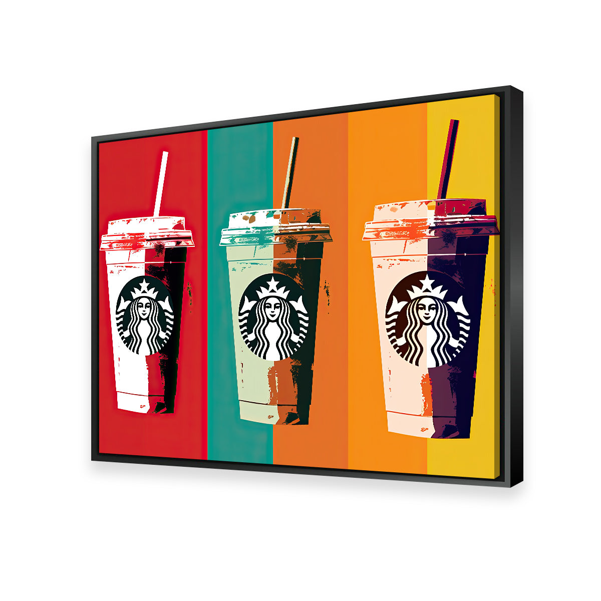 Stunning Starbucks Warhol Inspired Wall Art by Ralph & Laura Design