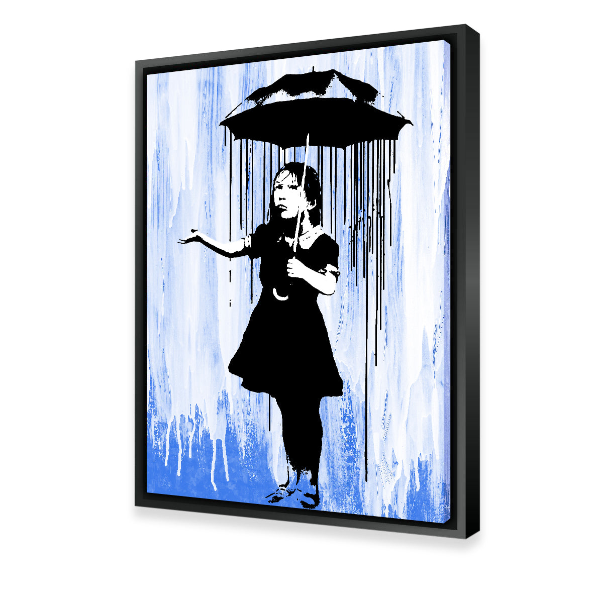 Enchanting Rain Girl Wall Art by Stephen Chambers