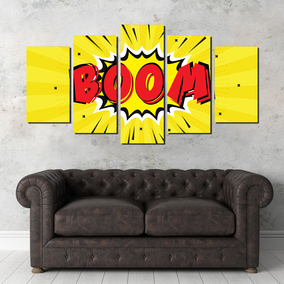Boom1 Stunning Wall Art - Sustainable Kiln - Dried Pine Wood Frame