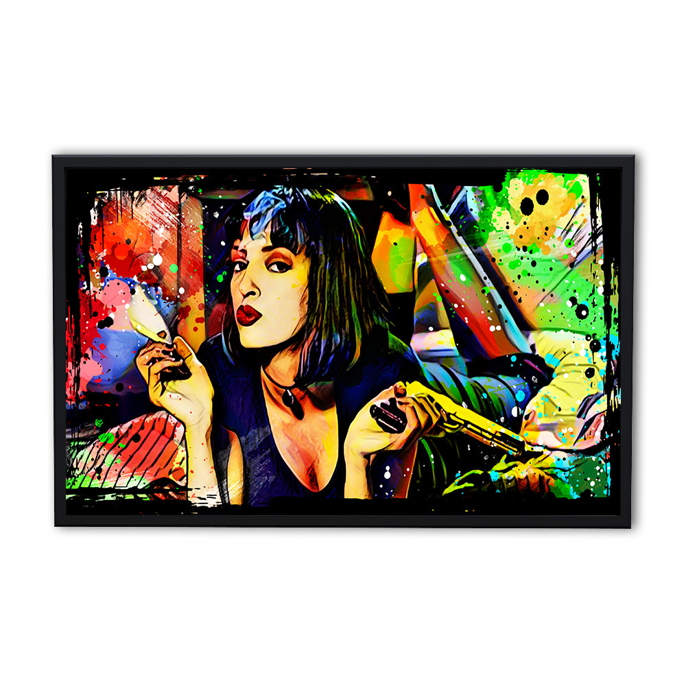 Eye - catching Abstract Pulp Fiction Panoramic Wall Art for Home Decor