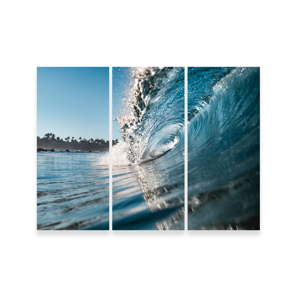 Stunning Blue Wave Wall Art by Lucas Moore