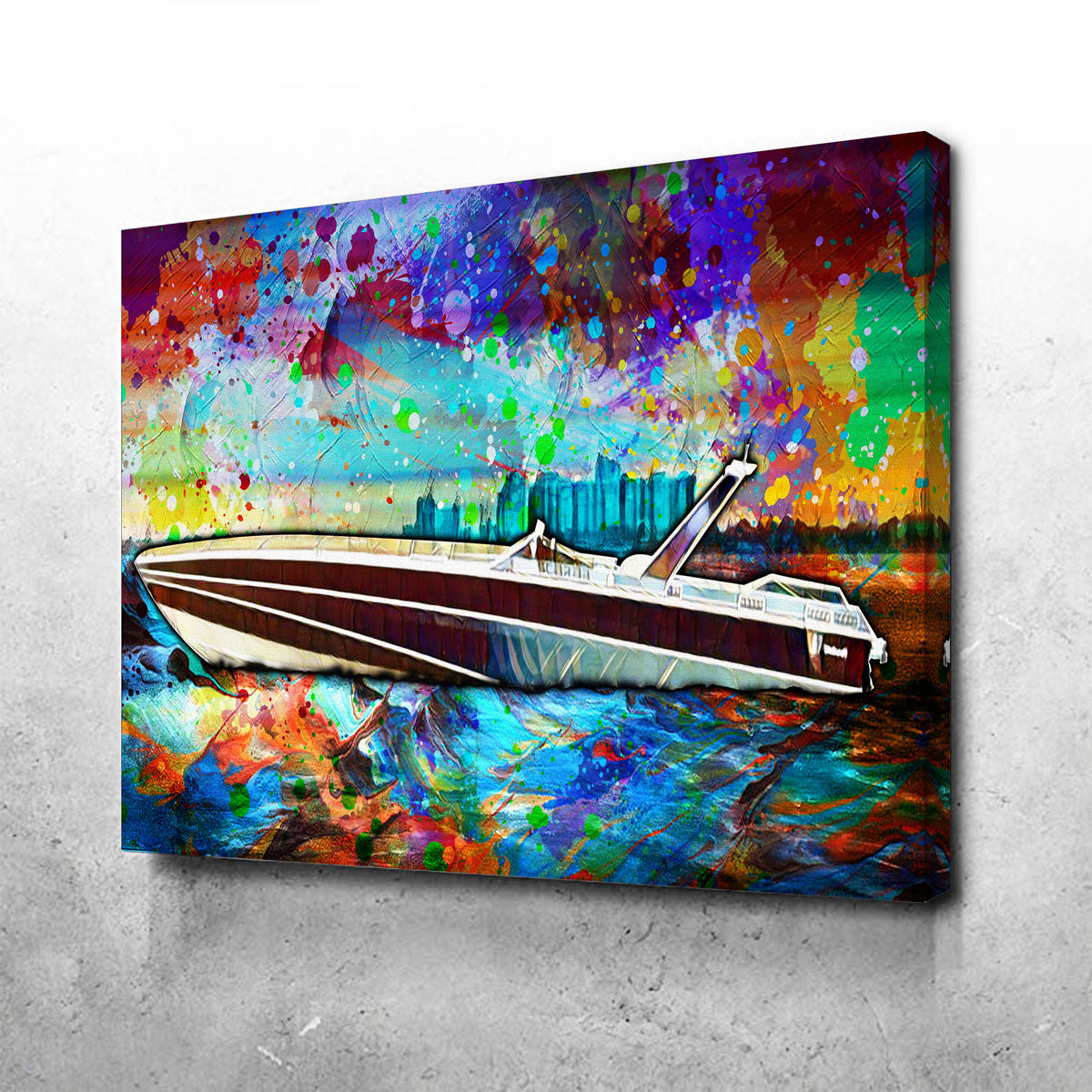 Stunning Abstract Miami Vice Scarab Wall Art for Unique Home Decor