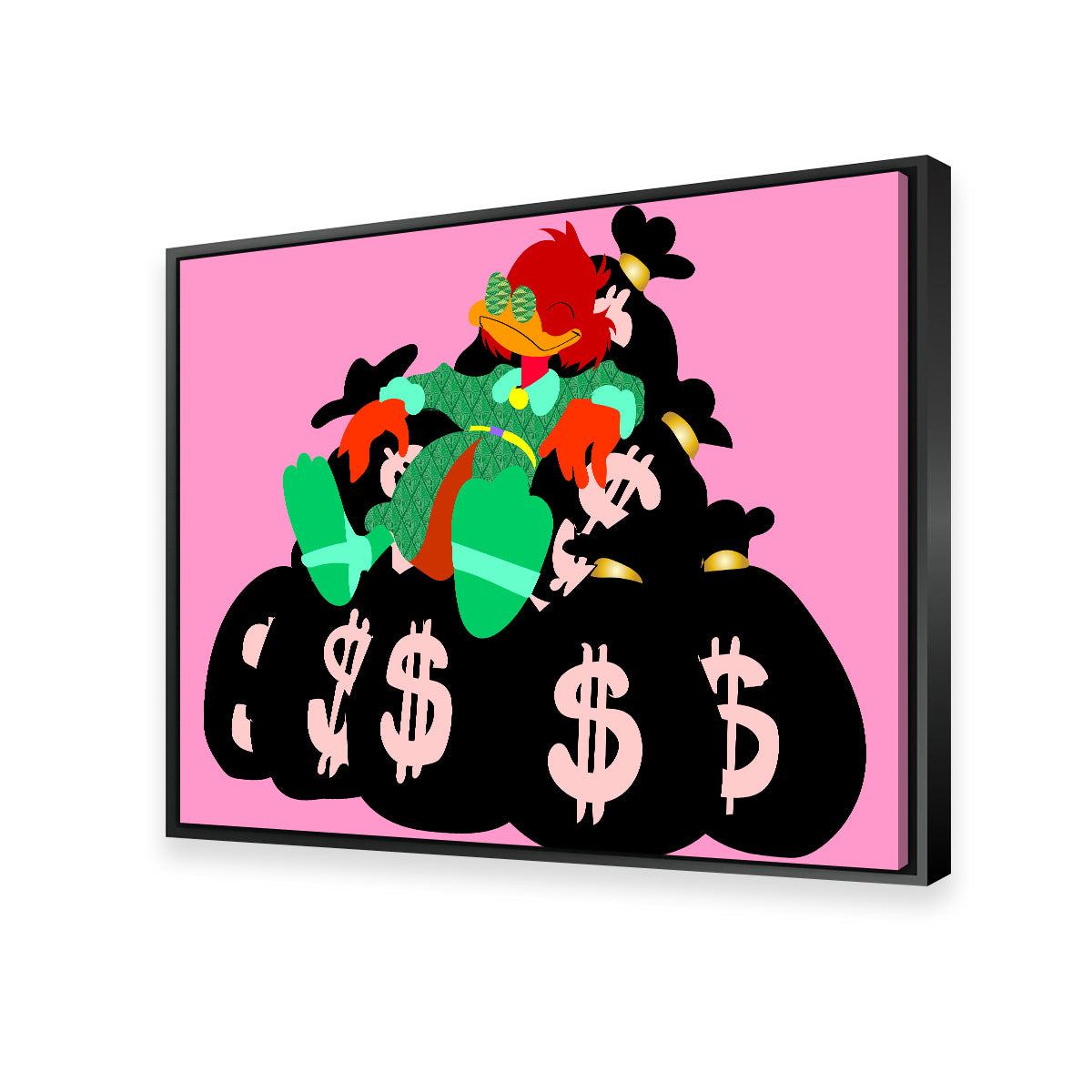 Donald Money Pile Wall Art - Stunning Sustainable Canvas Wall Decor