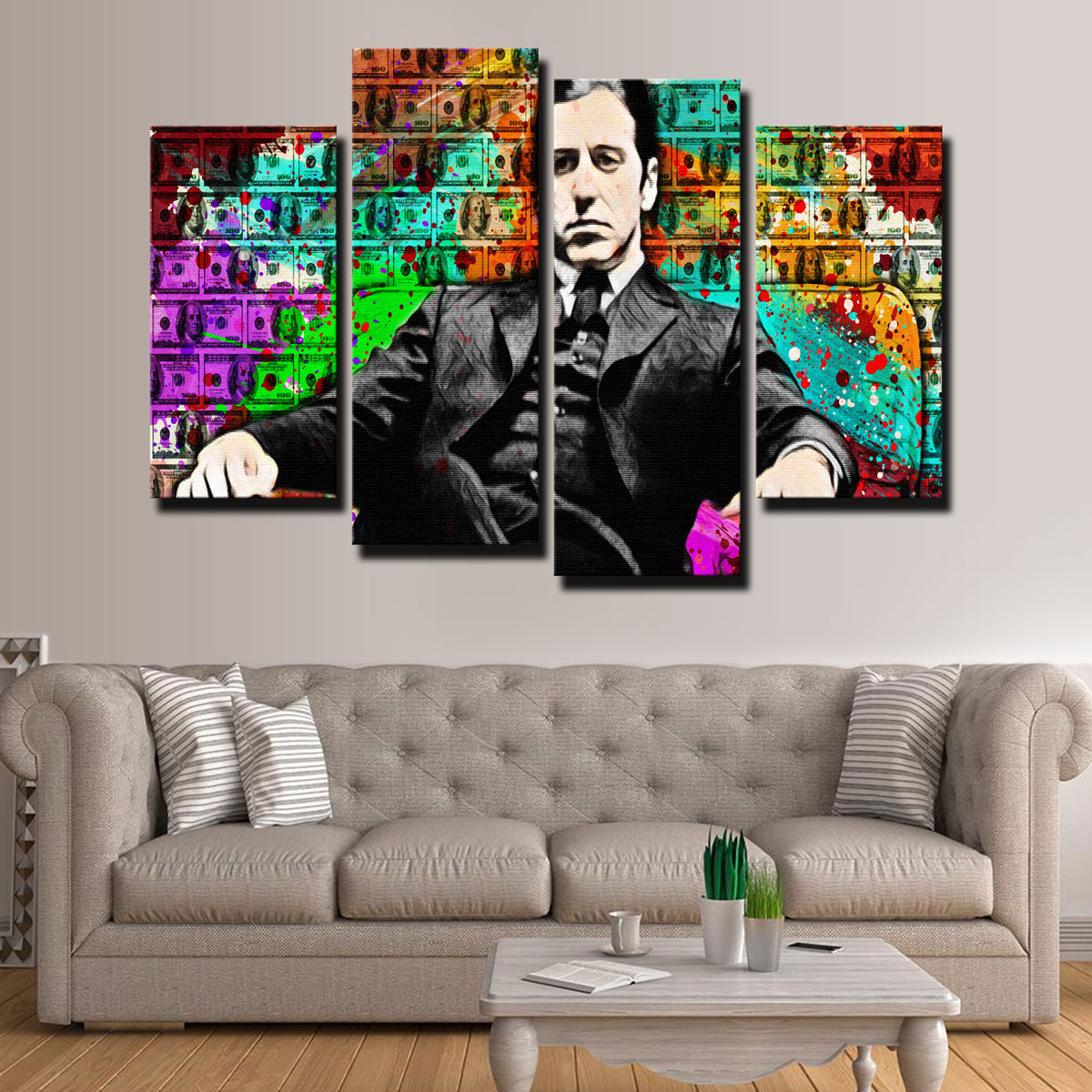 Stunning Abstract Godfather Wall Art for Home Decor