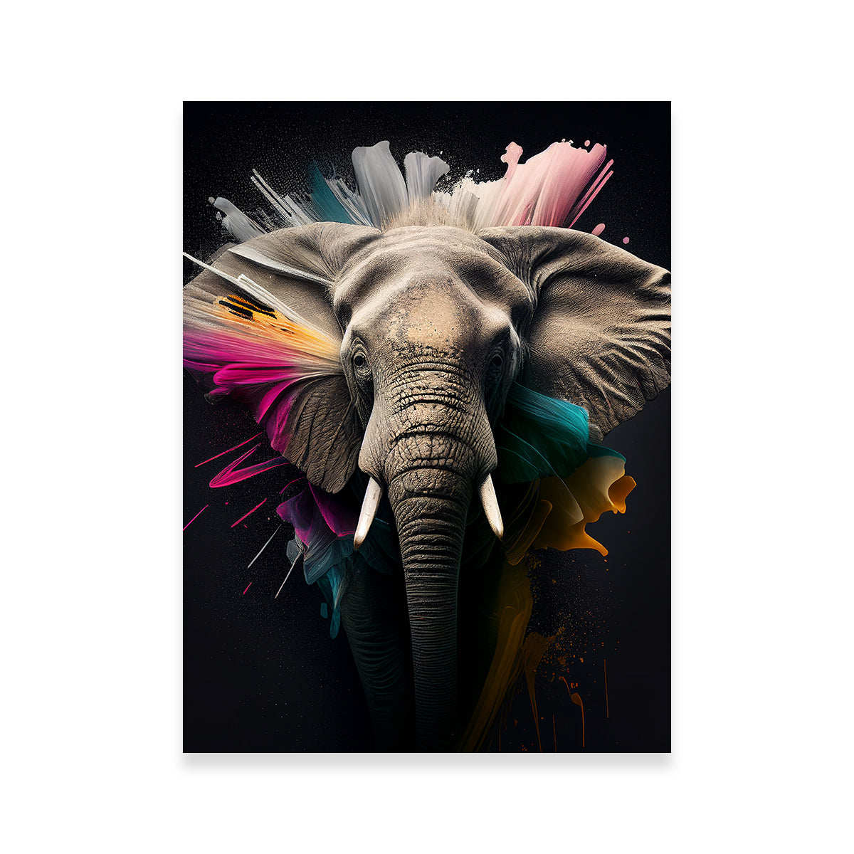 Stunning Elephant Portrait Wall Art by Jennifer Hotai