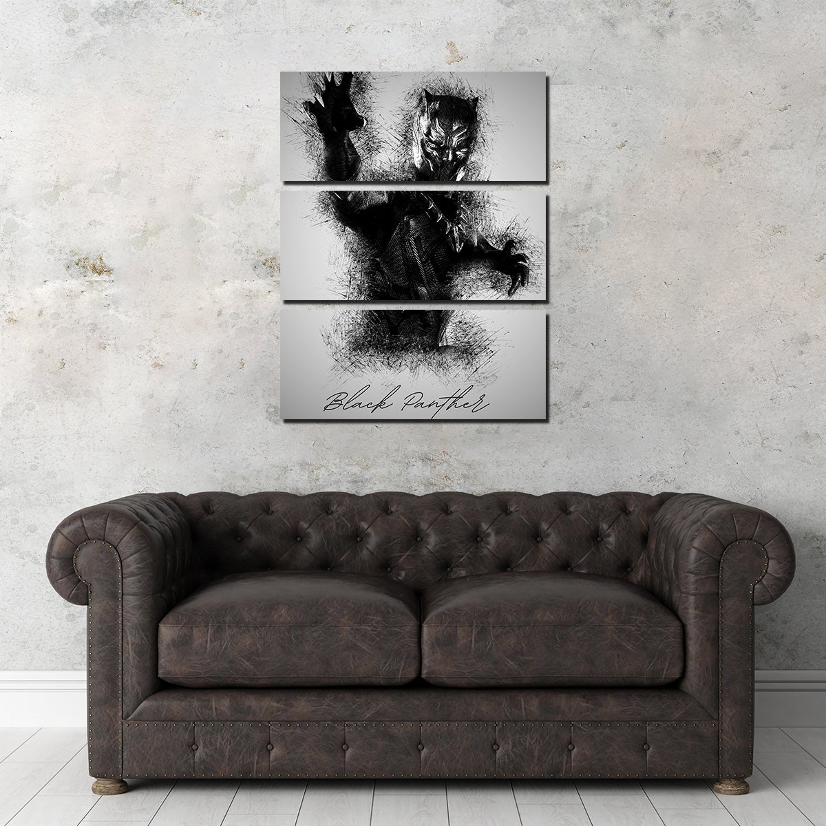 Stunning Black Panther Sketch Wall Art for Your Home Decor