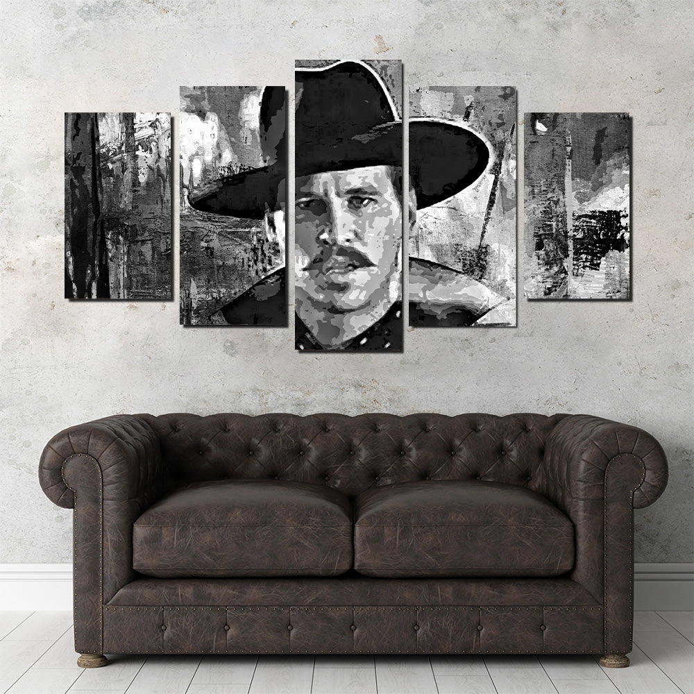 Stunning Doc Holliday Grayscale Wall Art for Home Decor