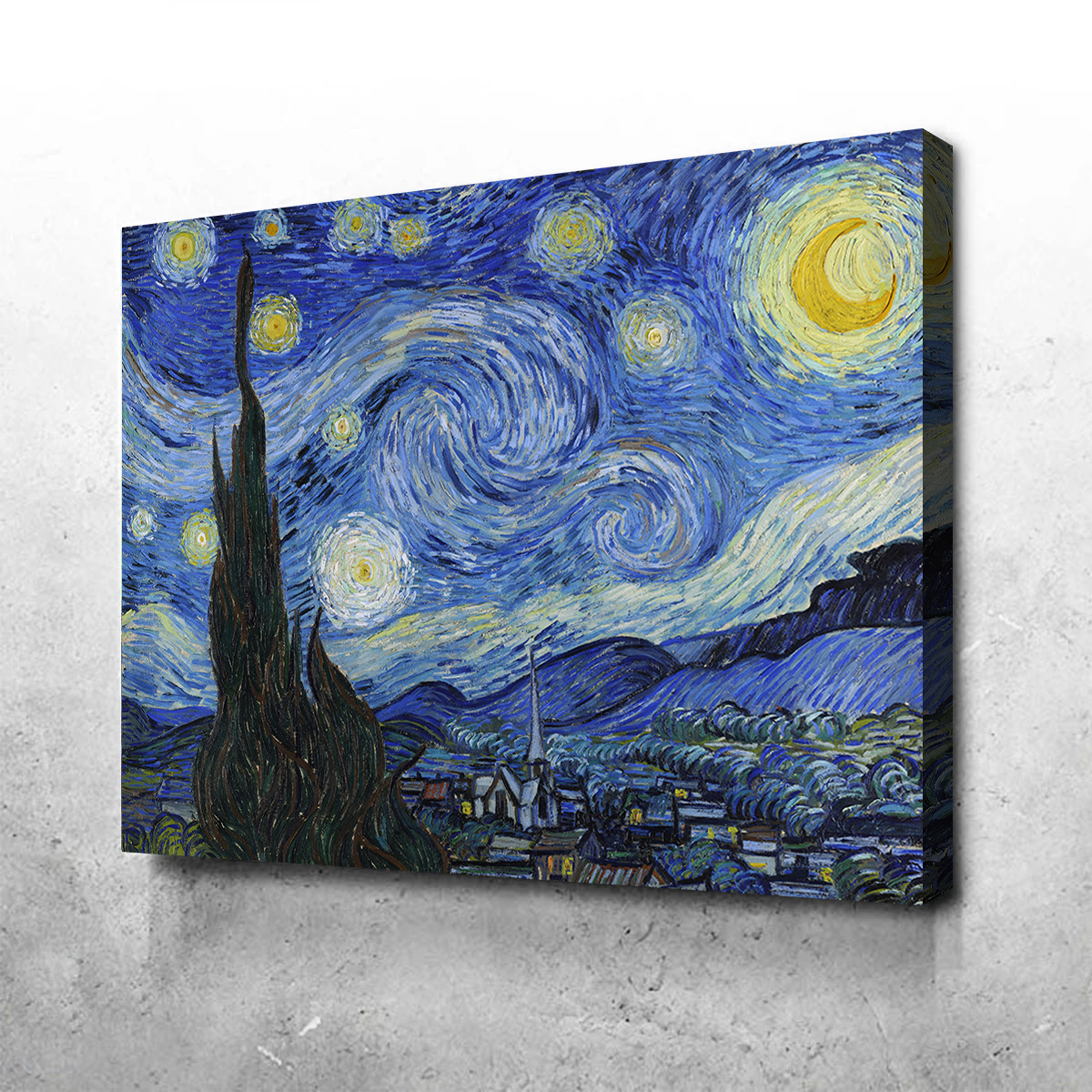 Enchanting Starry Night Wall Art - Premium Canvas for Home Decor