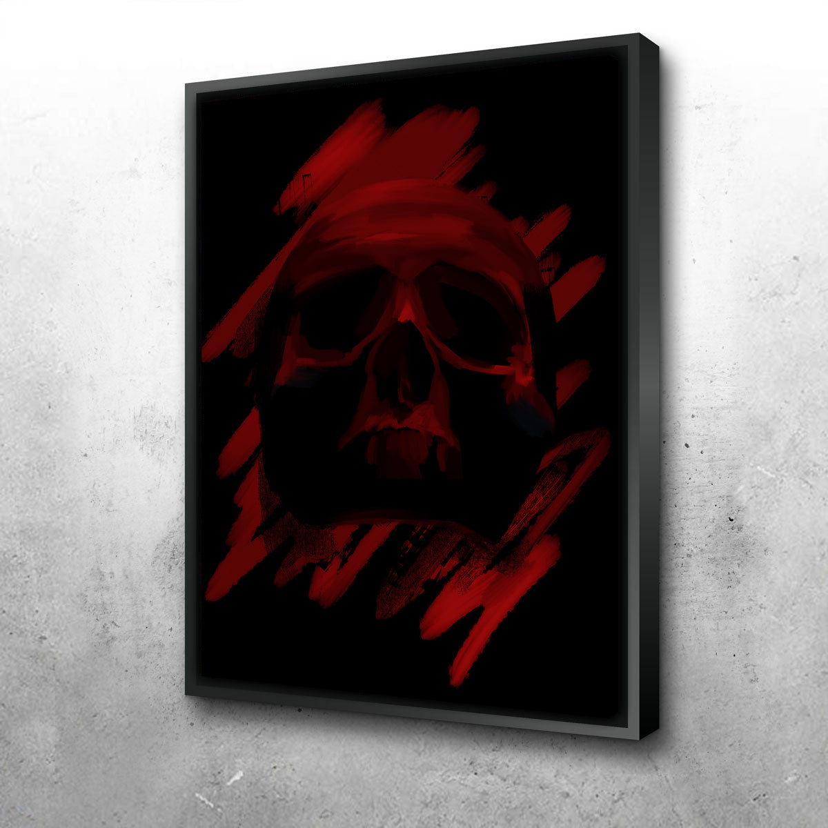 Stunning Blood Red Skull Wall Art by Andy Brackpool