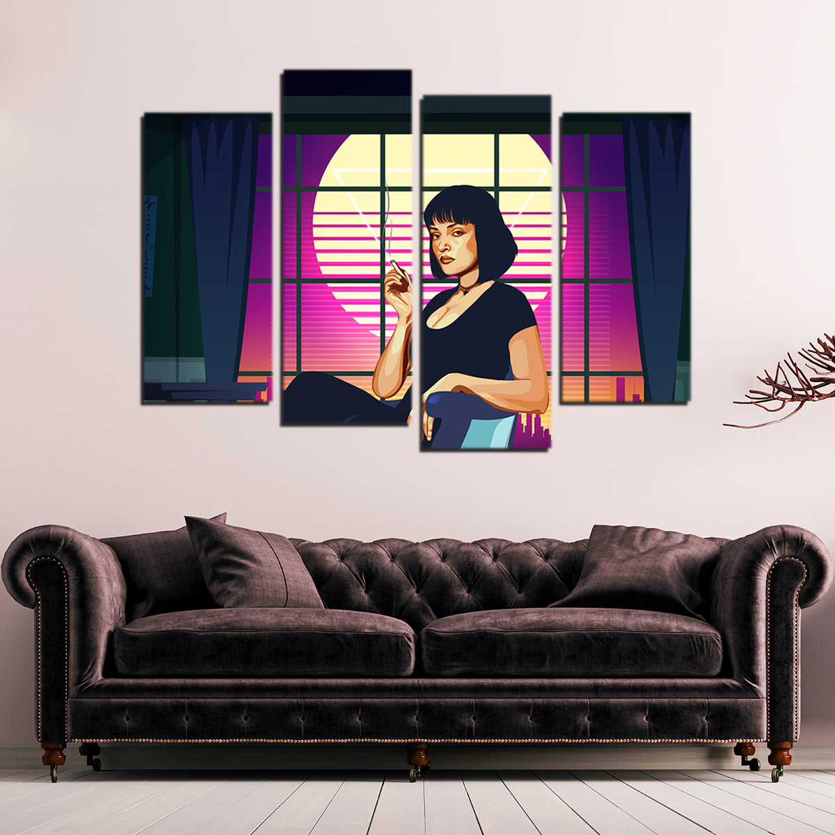 Pulp Fiction Iconic Scene Wall Art by Ralph & Laura Design