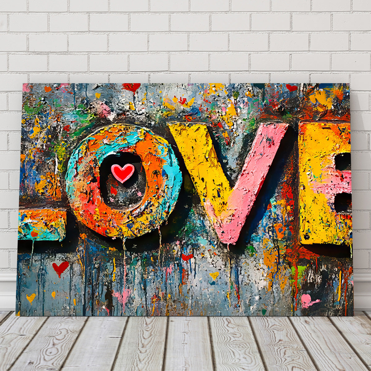 Enchanting Love Graffiti Wall Art for Stunning Decor