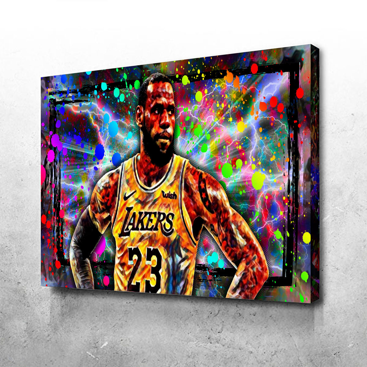 Stunning Abstract LBJ Wall Art for Modern Decor