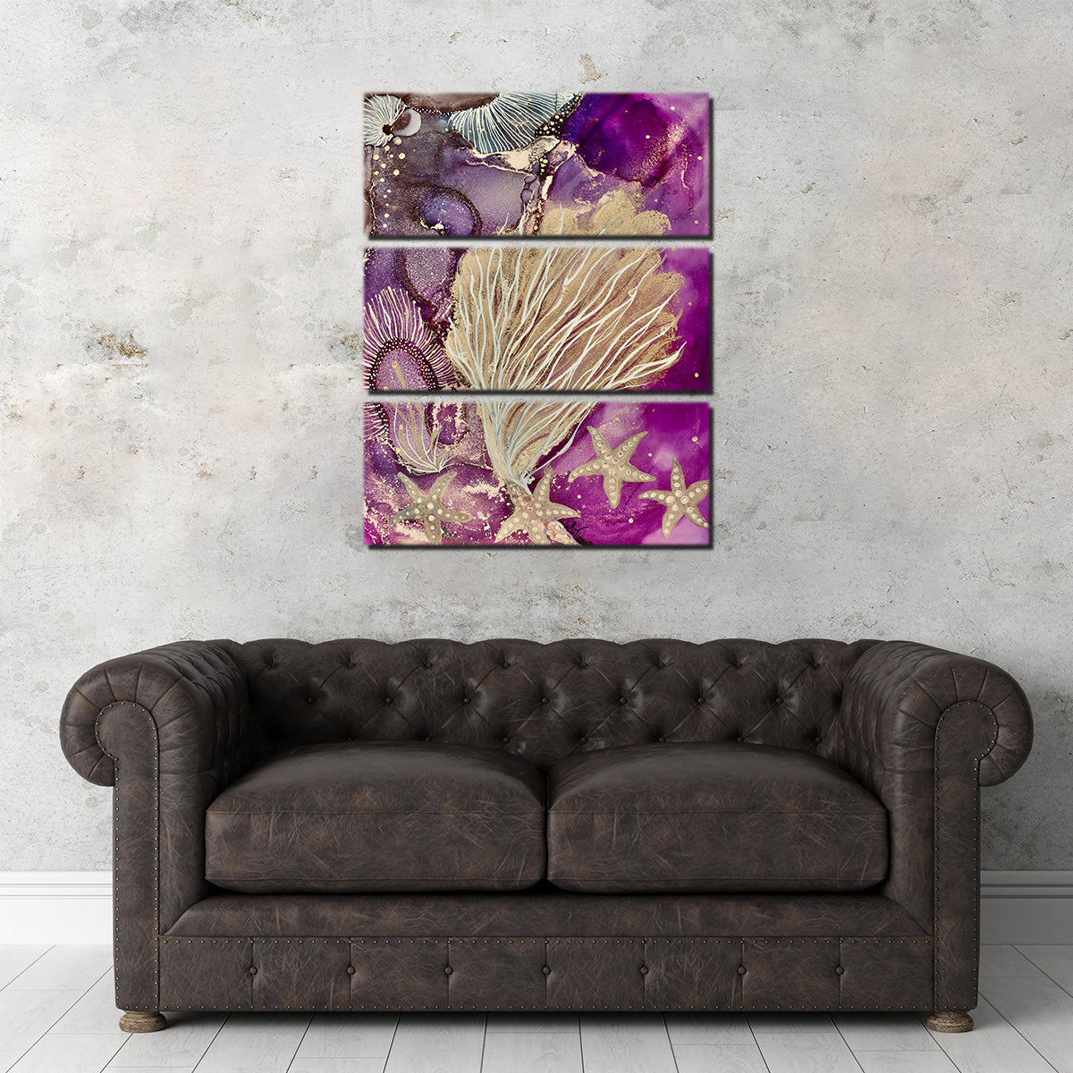 Stunning Blushing Reef Wall Art by Amy Tieman