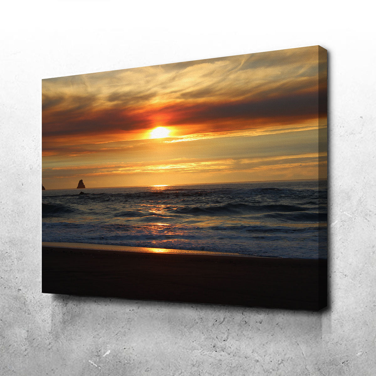 Breathtaking Oregon Coast Sunset Wall Art for Stunning Home Decor