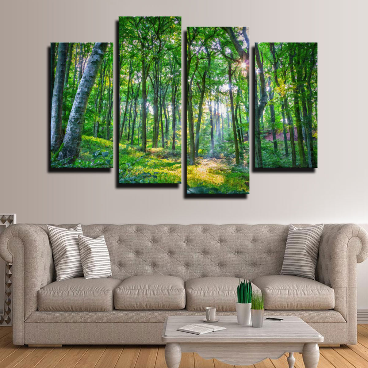 Gorgeous Emerald Forest Wall Art by Denise Dundon