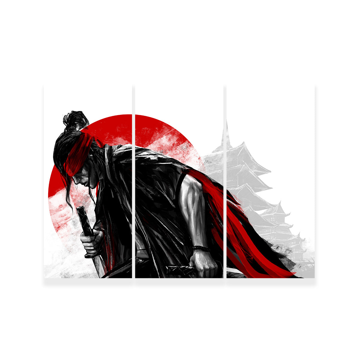 Authentic Japanese Samurai Warrior Wall Art - High - Quality Decor for Your Space
