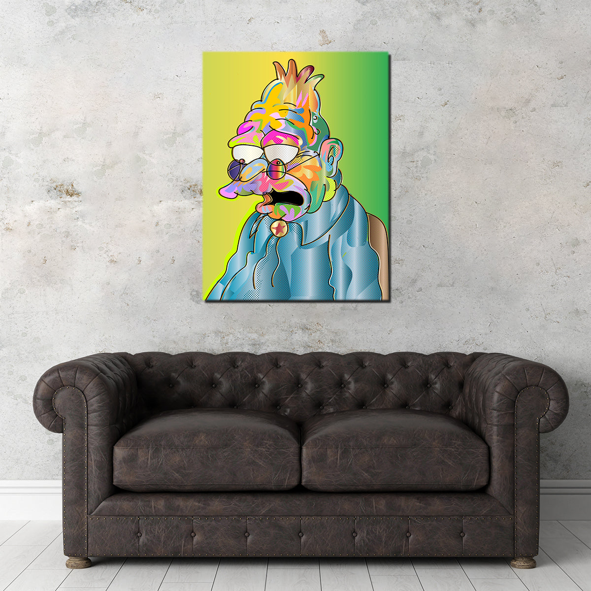 Eye - Catching Abe Simpson Wall Art for Your Home
