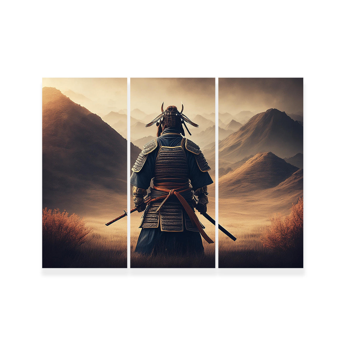 Exquisite Lone Samurai Warrior Wall Art for Stunning Home Decor