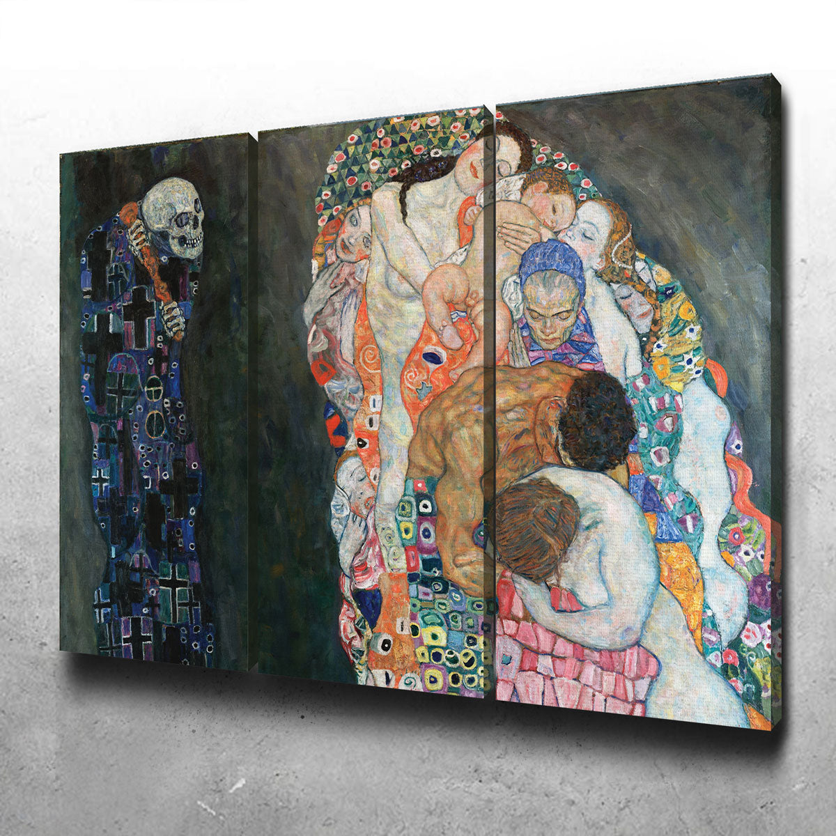 Gustav Klimt's Death and Life Stunning Wall Art