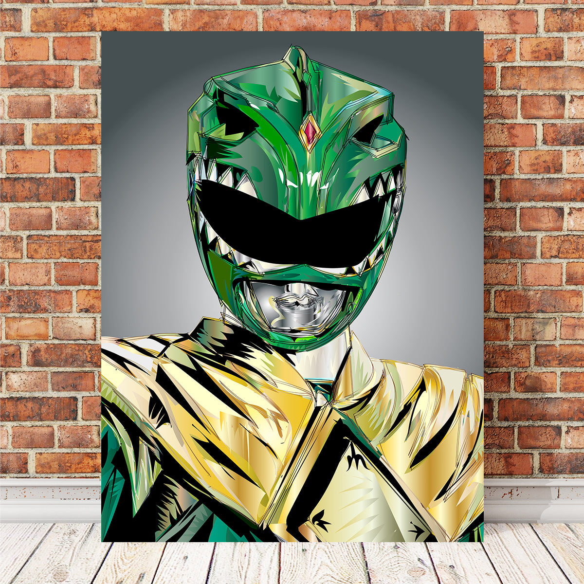 Vibrant Green Ranger Rip Wall Art for Stunning Decor