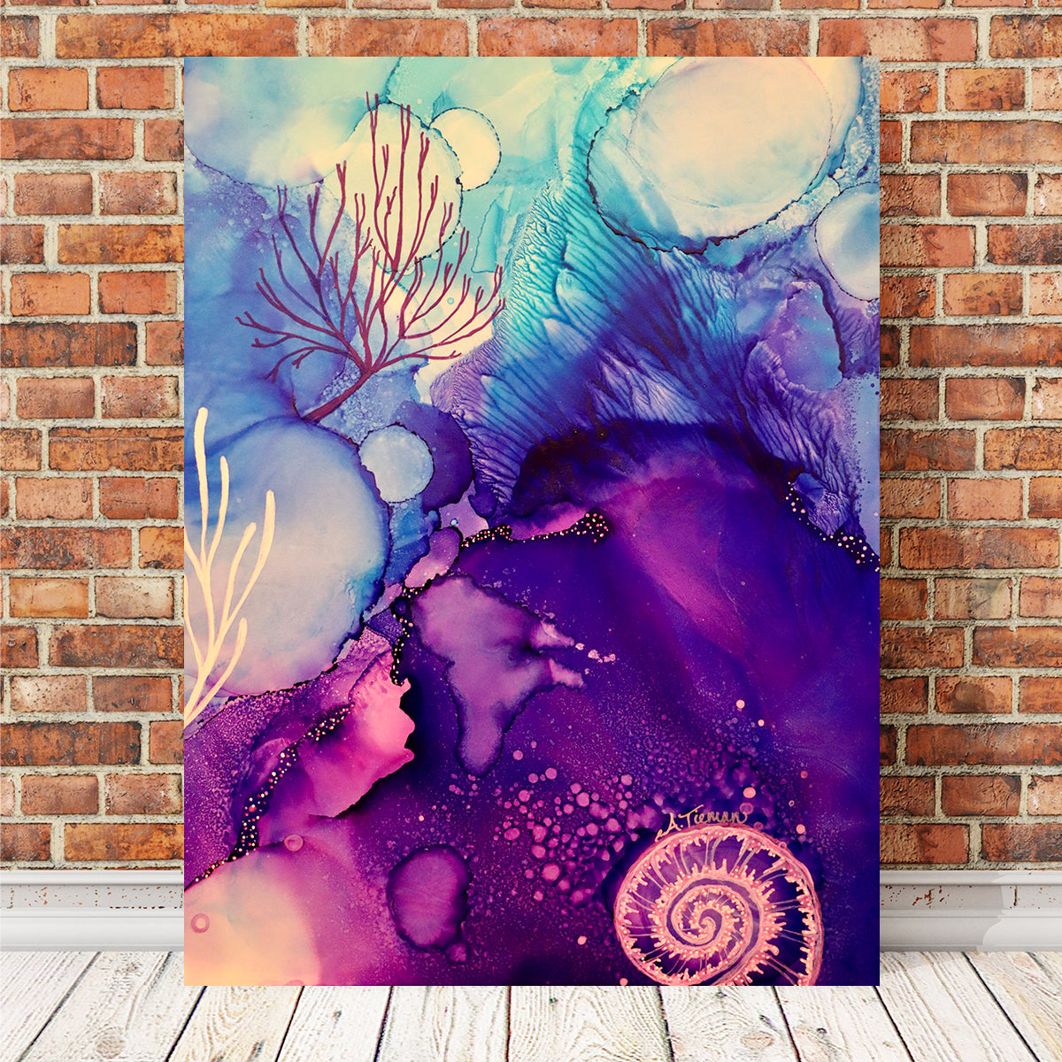 Stunning Galaxy Reef Wall Art by Amy Tieman