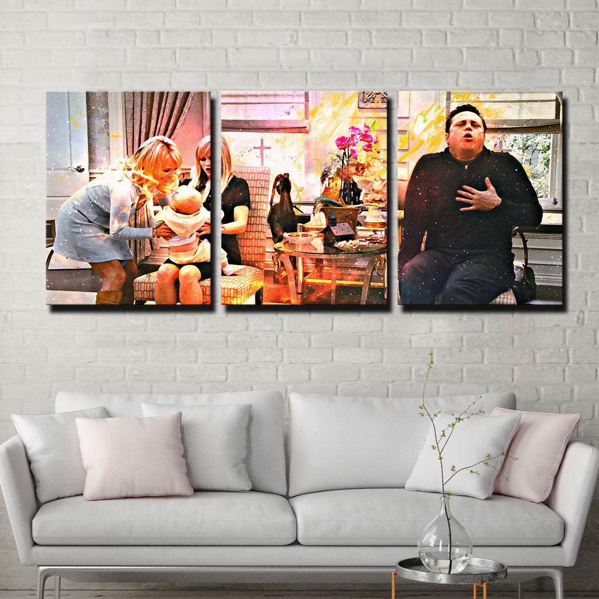 Exquisite Four Christmases Wall Art for Festive Decor