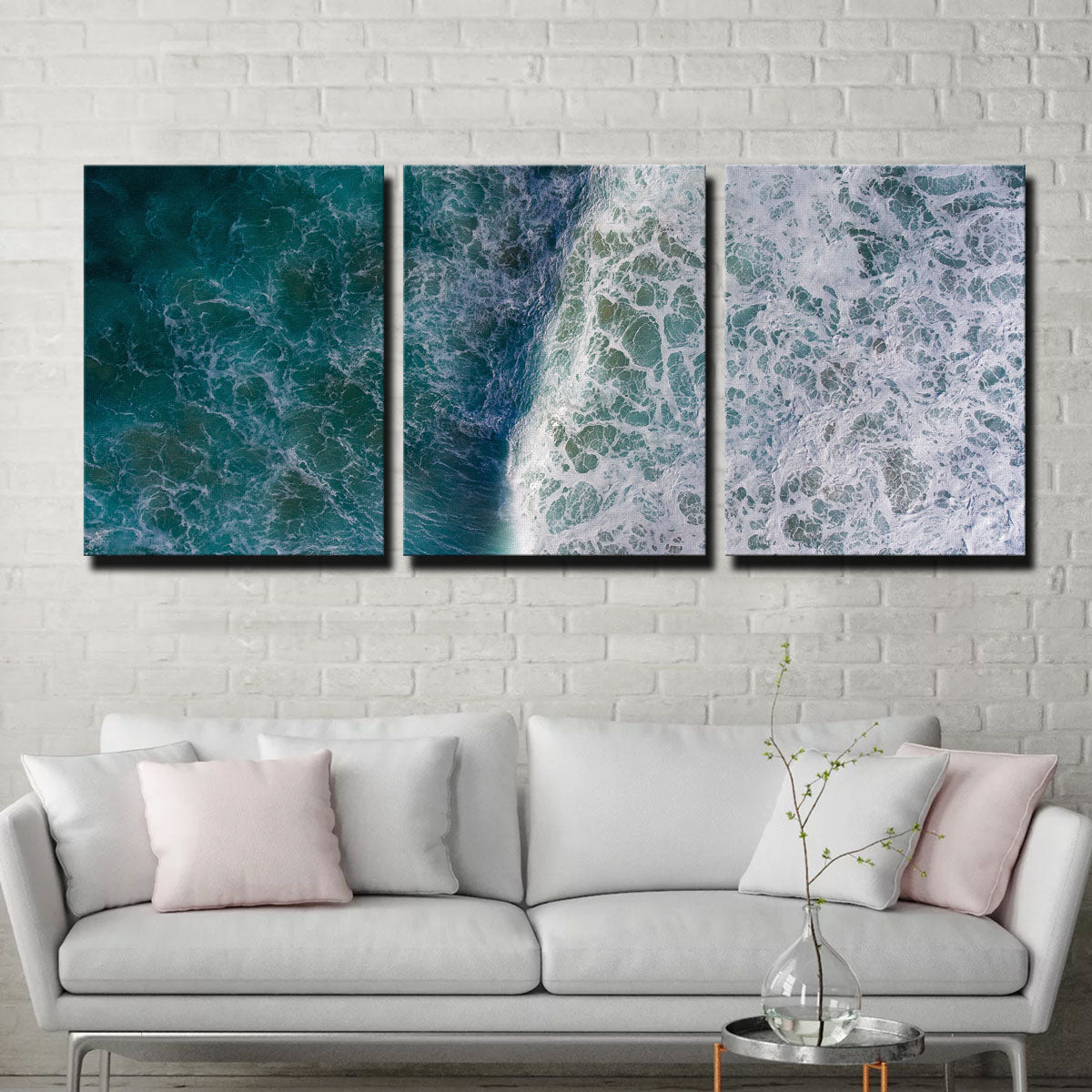 Stunning Blue Wave Wall Art by Karolis Janulis