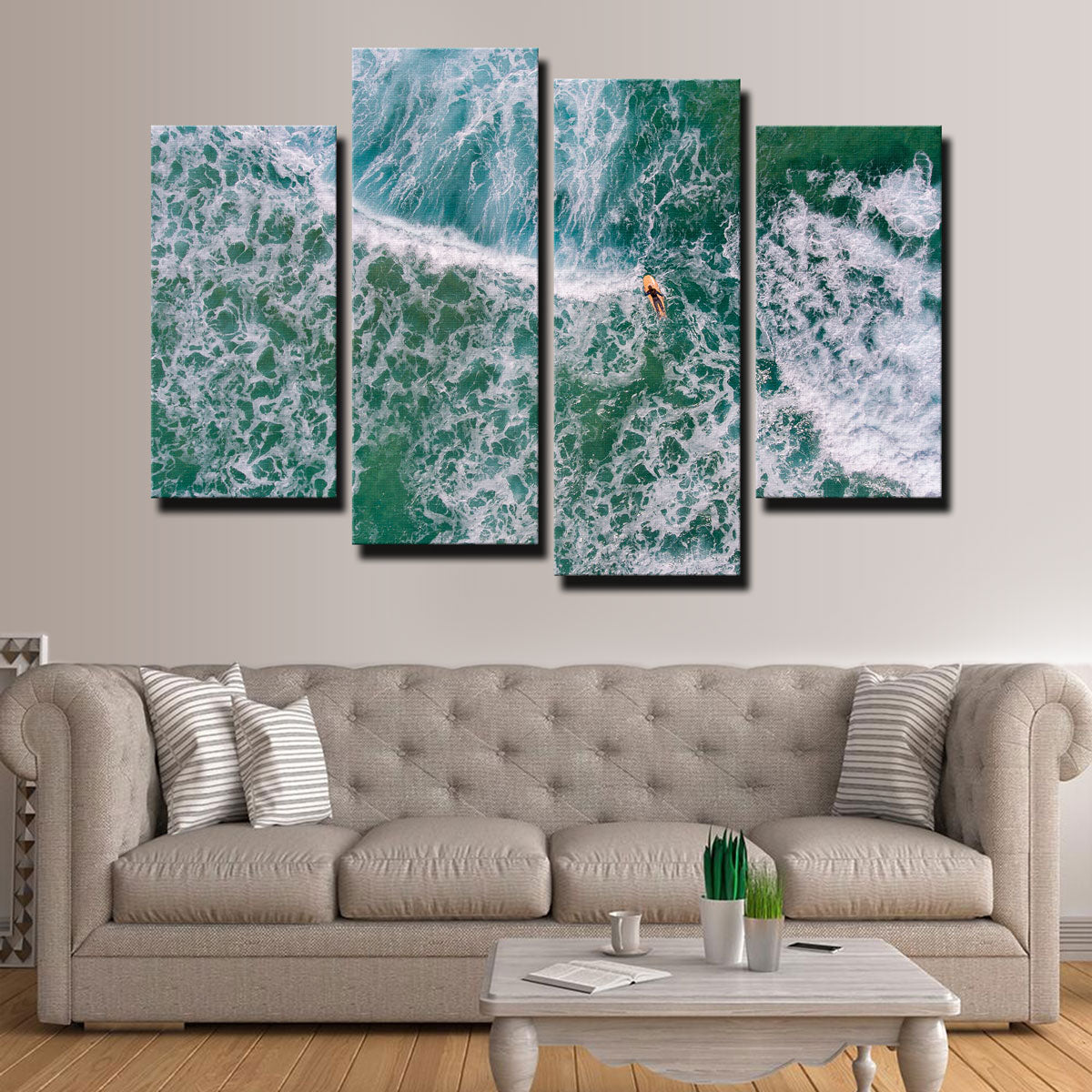 Stunning Paddling Out Wall Art by Karolis Janulis