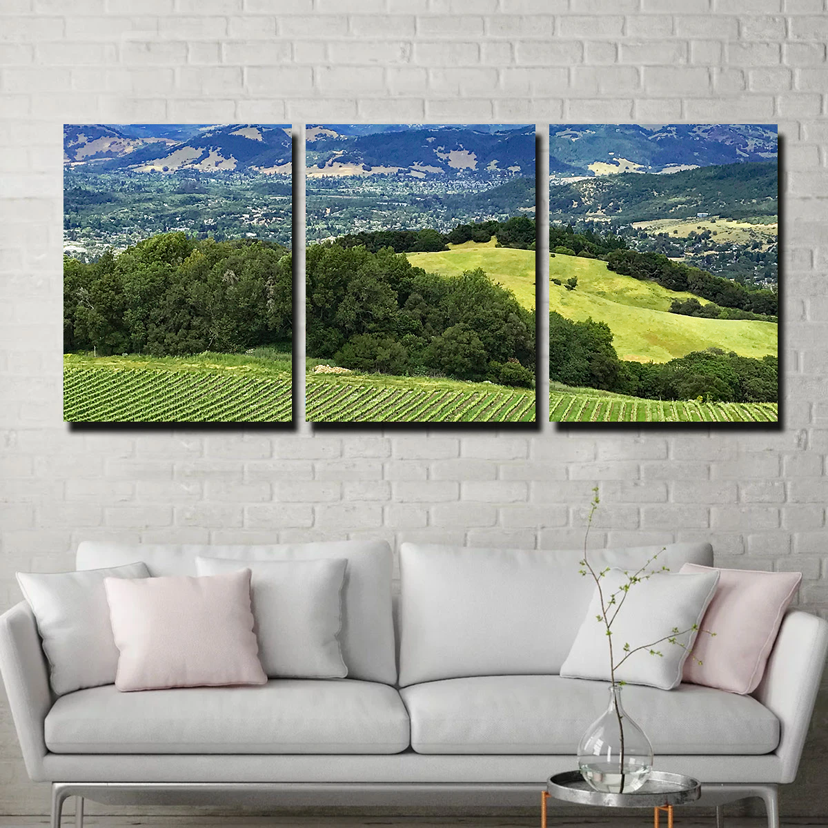 Stunning Rolling Hills and Vineyards of Sonoma County Wall Art for Your Home Decor