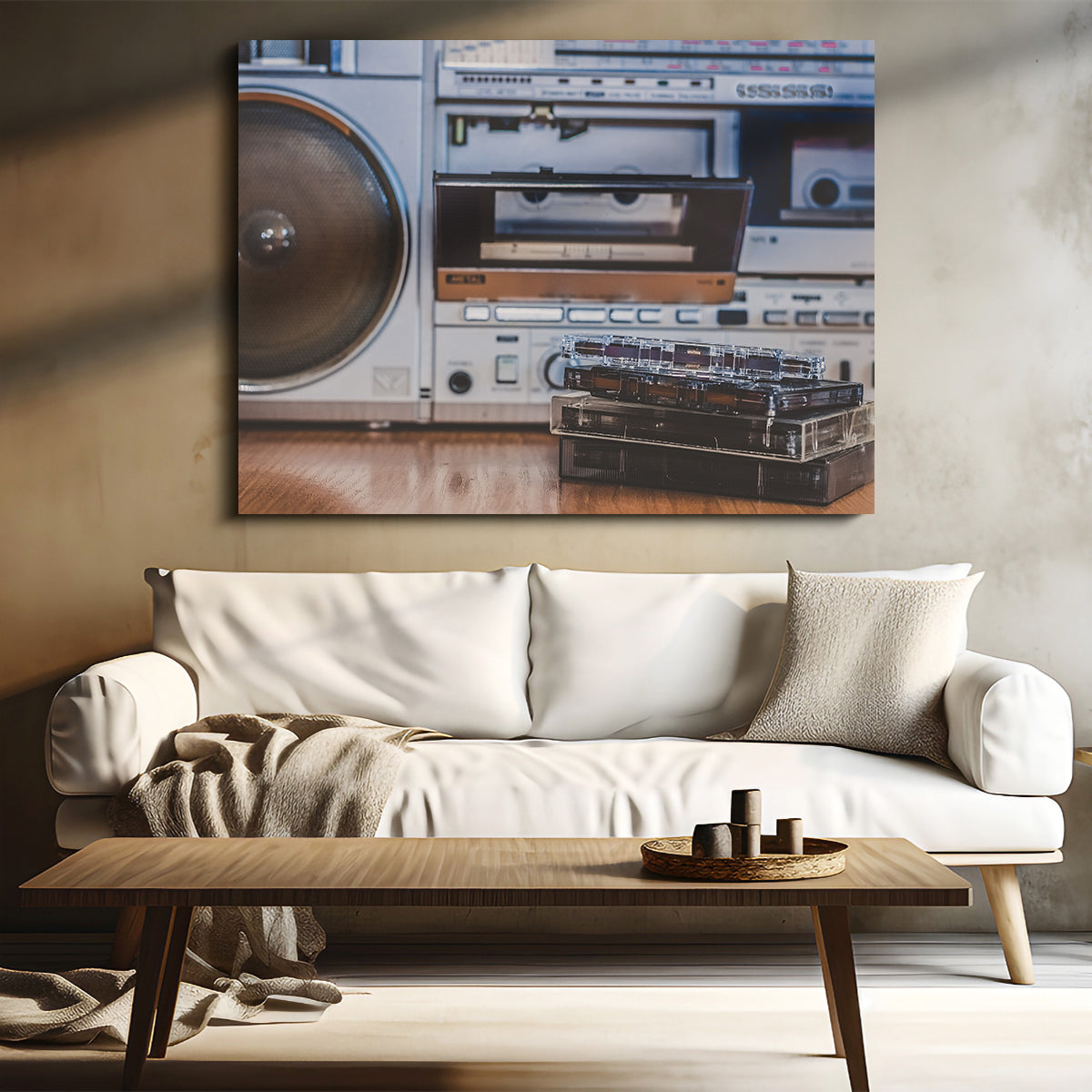 High - quality Boombox and Cassettes Set
