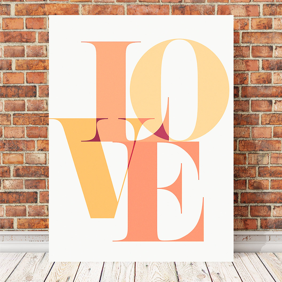 Exquisite Love Block Wall Art for Home Decor