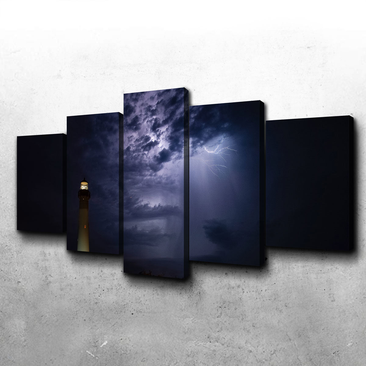 Stunning Light Storm Wall Art by Dennis Maida