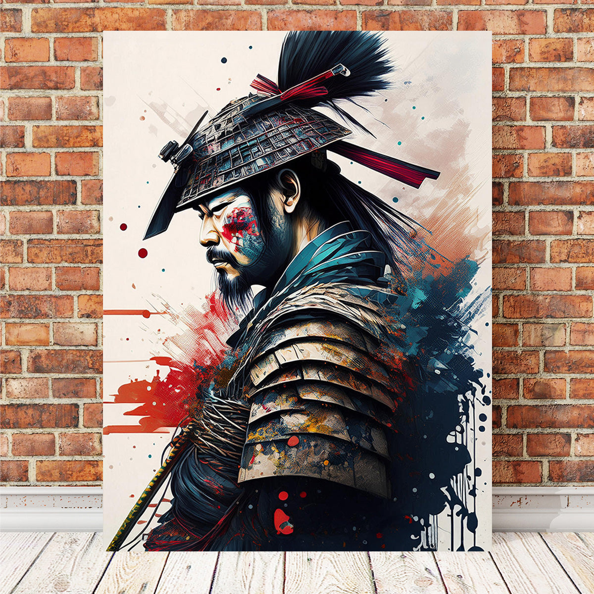 Authentic Japanese Samurai Inspired Wall Art Paintings