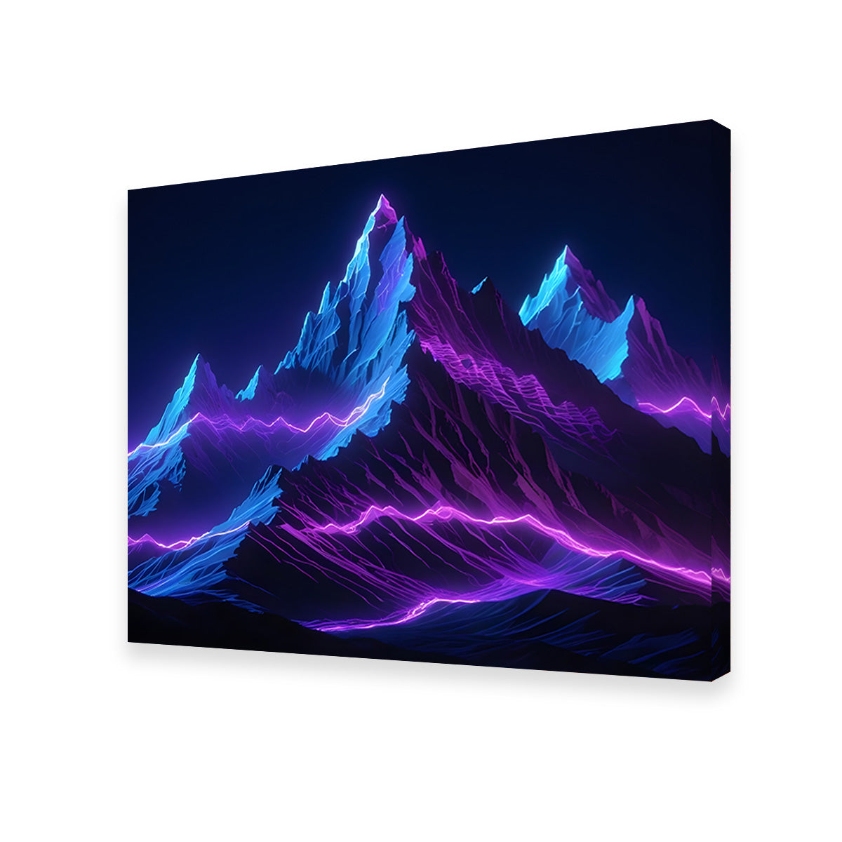 Stunning Futuristic Mountain Range Wall Art for Modern Interiors