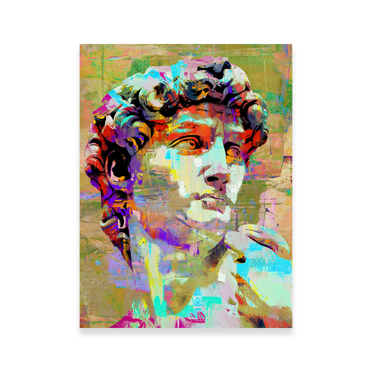 Exquisite David of Michelangelo Wall Art by Stephen Chambers