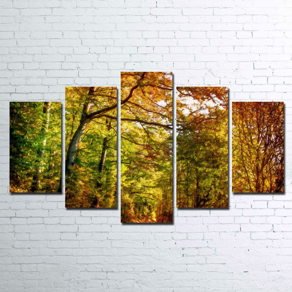 Autumn Leaves Pathway Wall Art by Denise Dundon - Stunning Decor for Your Space