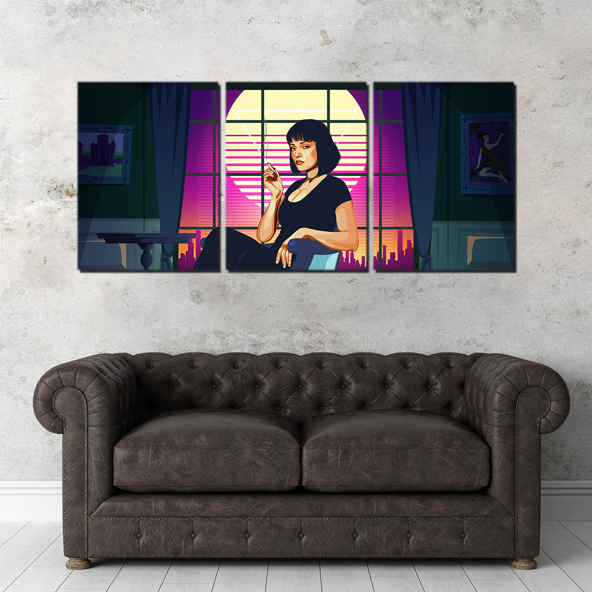 Pulp Fiction Iconic Scene Wall Art by Ralph & Laura Design