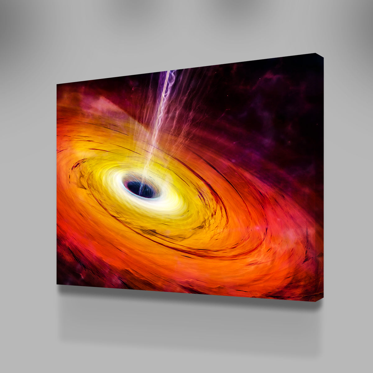 Stunning Spacescape Black Hole Wall Art for Home Decor
