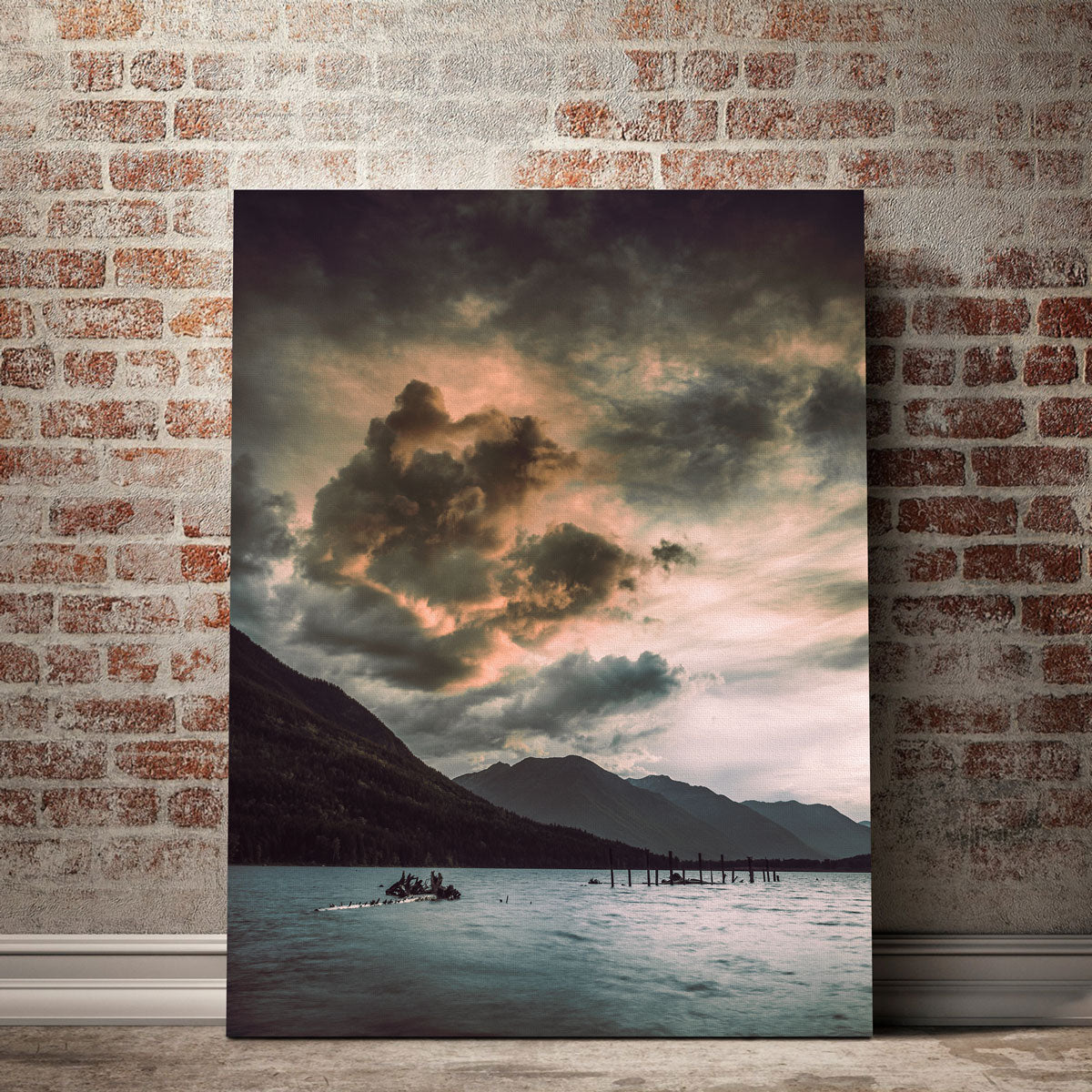 Stunning St. Mary's Lake Wall Art by Mike Cotton
